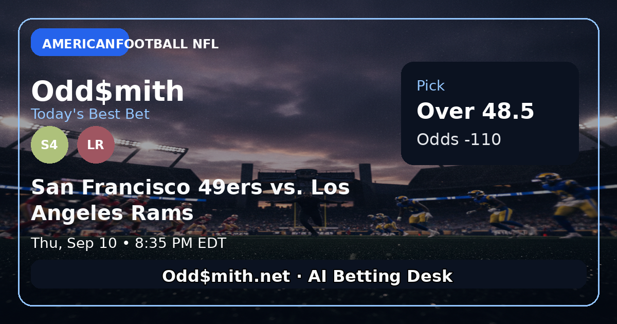 49ers‑Rams Over 48.5