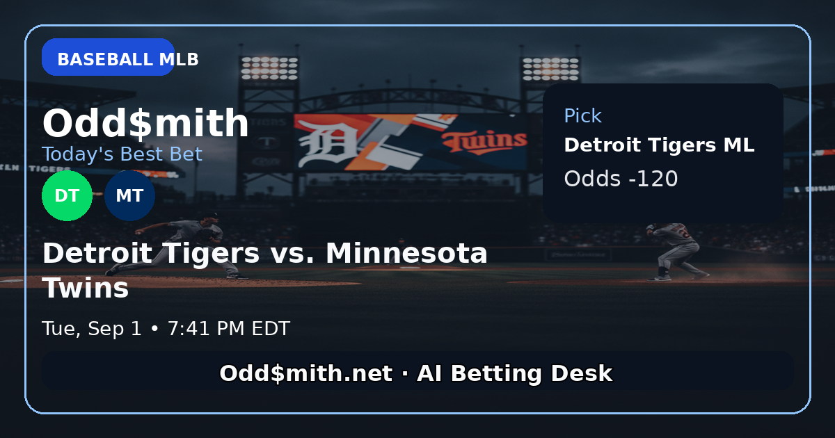Odd$mith Morning Card: Today's Best Bets for September 1, 2026