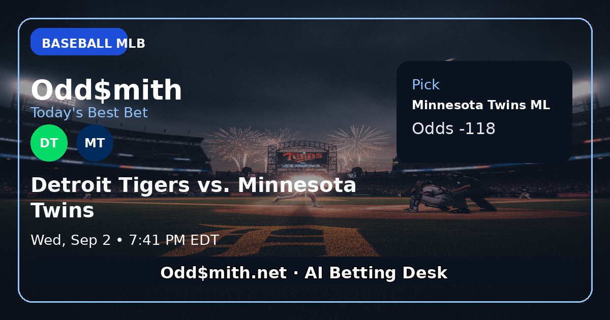 Odd$mith Morning Card: Today's Best Bets for September 2, 2026
