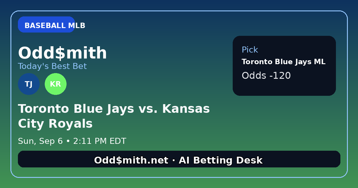 Odd$mith Morning Card: Today's Best Bets for September 6, 2026
