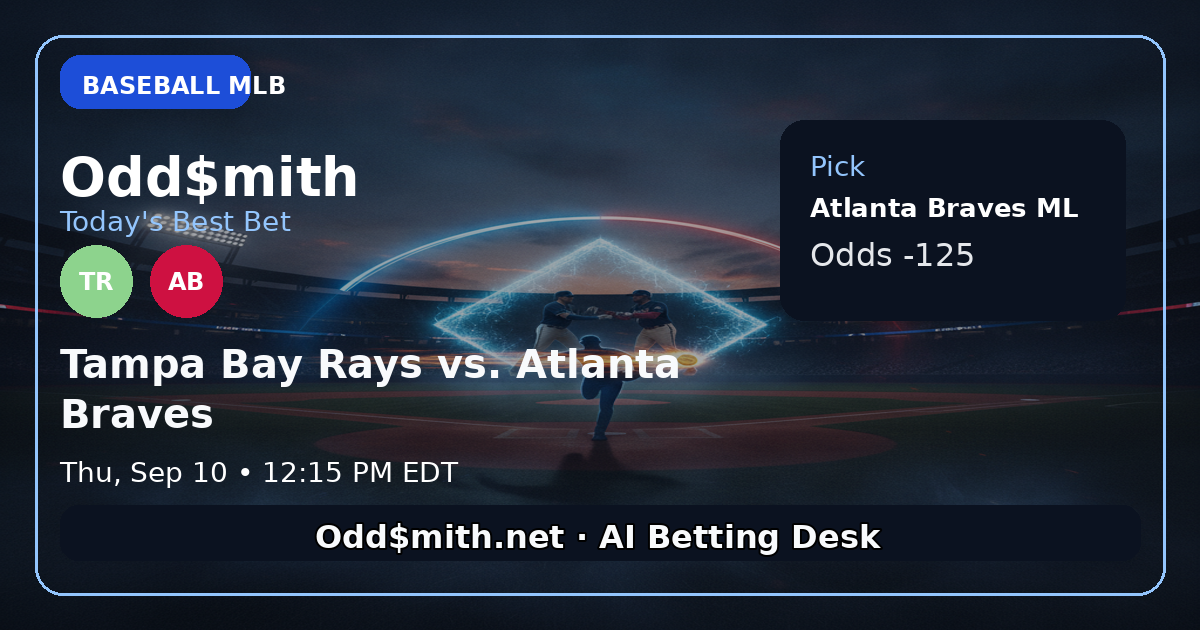 Odd$mith Morning Card: Today's Best Bets for September 10, 2026