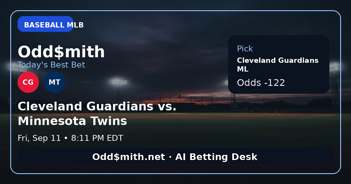 Odd$mith Morning Card: Today's Best Bets for September 11, 2026
