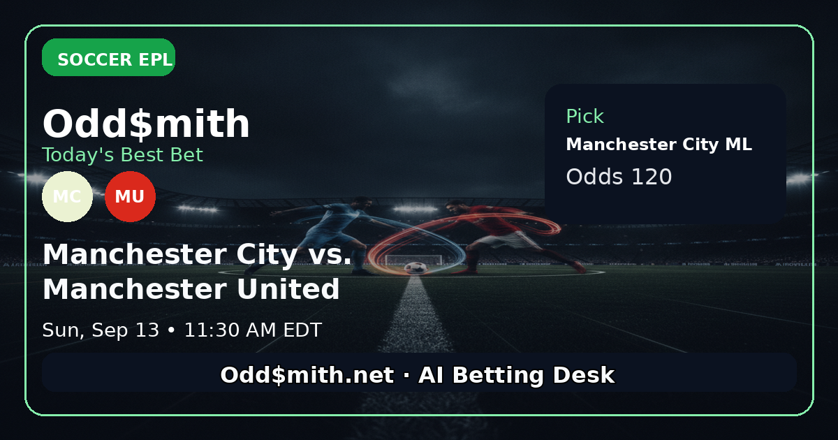 Odd$mith Morning Card: Today's Best Bets for September 13, 2026