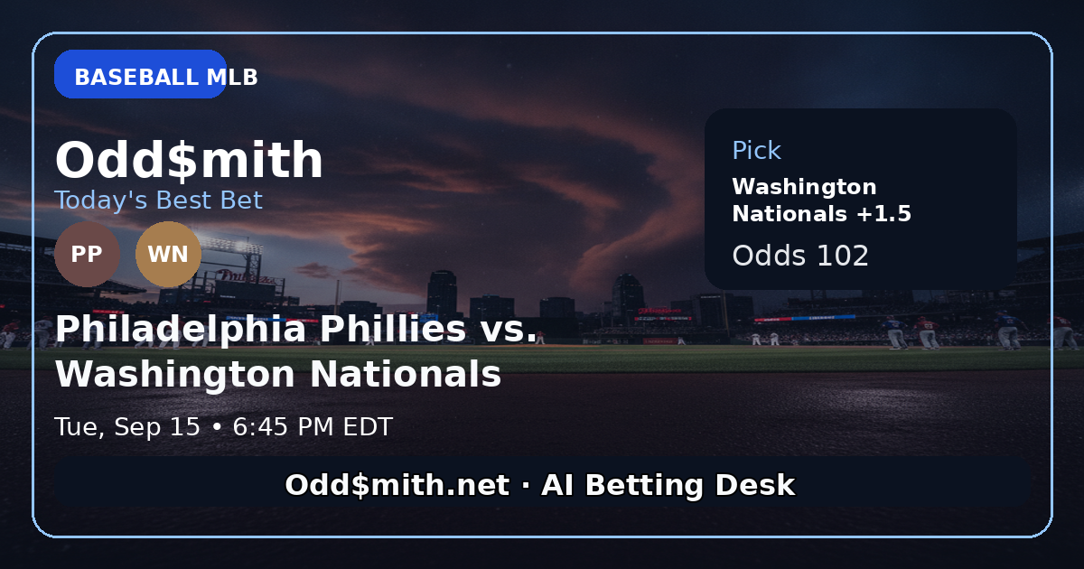 Nationals +1.5: The Perfect Underdog Play
