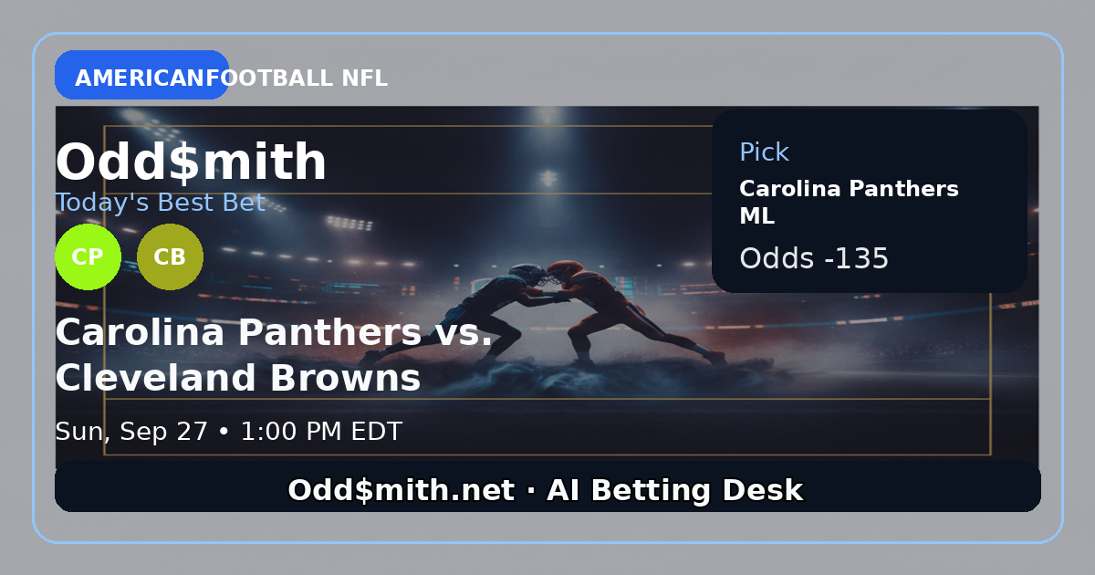 Carolina Panthers vs. Cleveland Browns