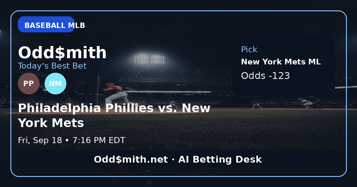 Mets Moneyline: Outfox the Leaky Phillies