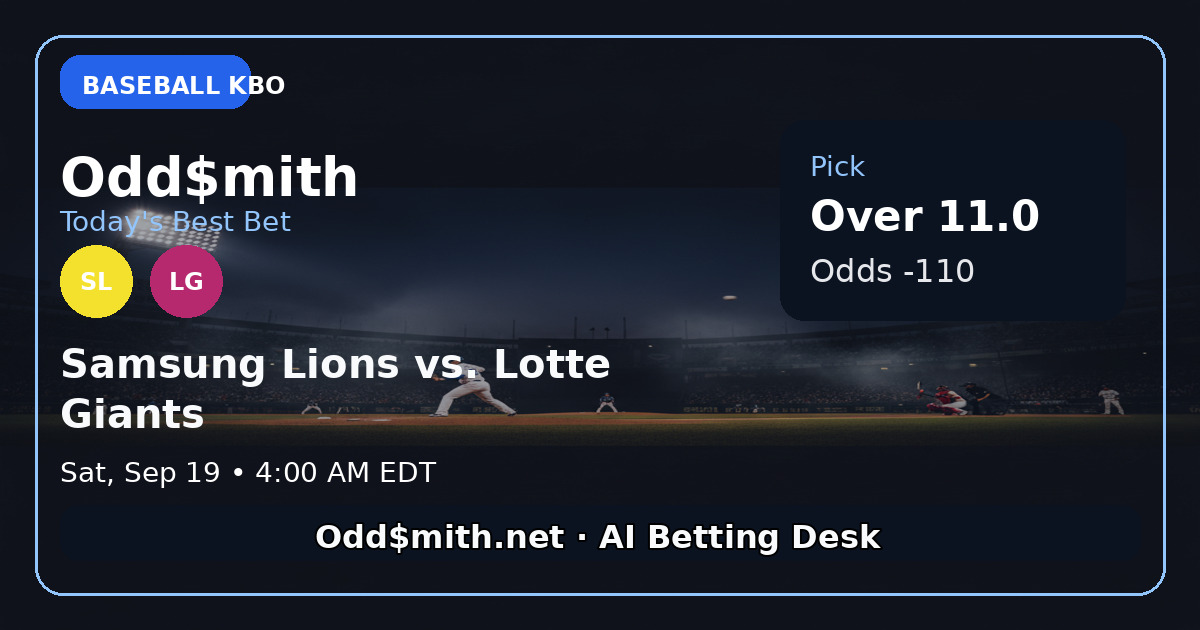 Samsung Lions vs. Lotte Giants
