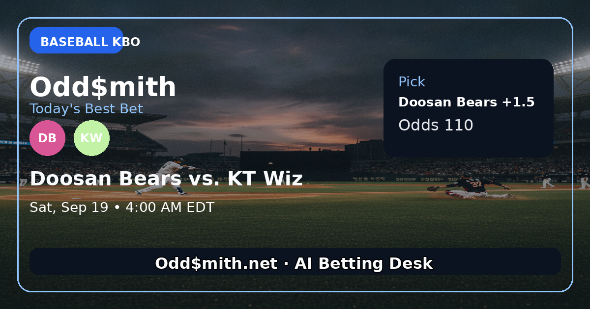 Doosan Bears vs. KT Wiz