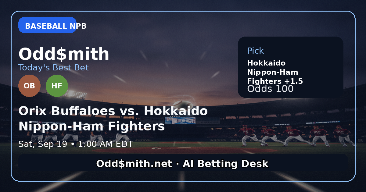 Orix Buffaloes vs. Hokkaido Nippon-Ham Fighters
