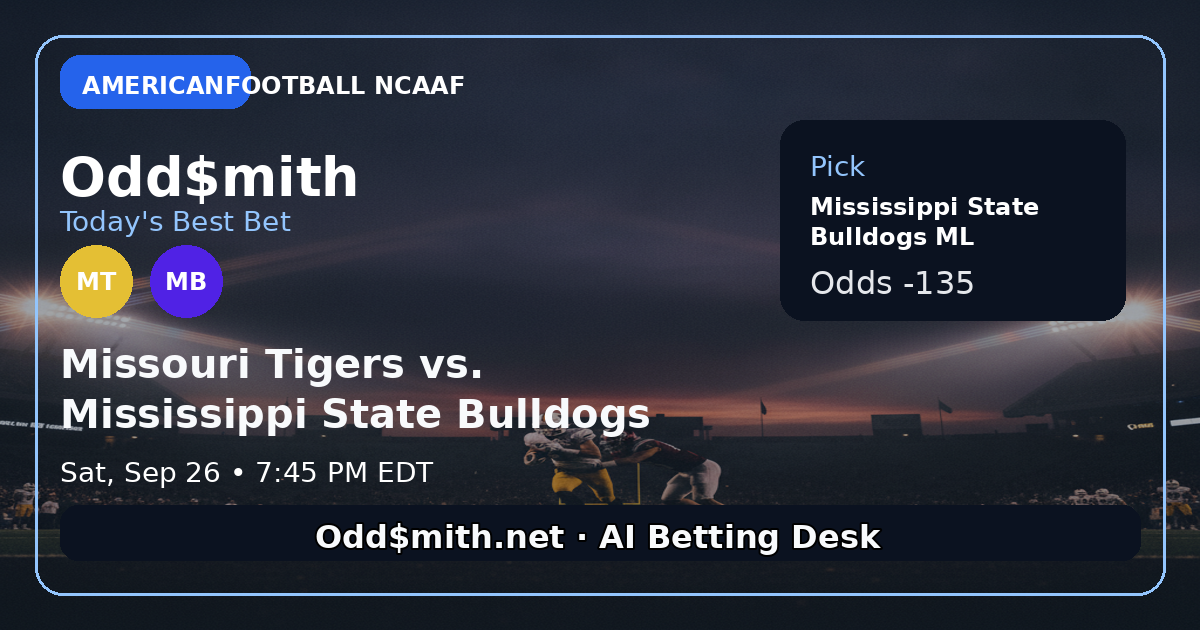 Missouri Tigers vs. Mississippi State Bulldogs