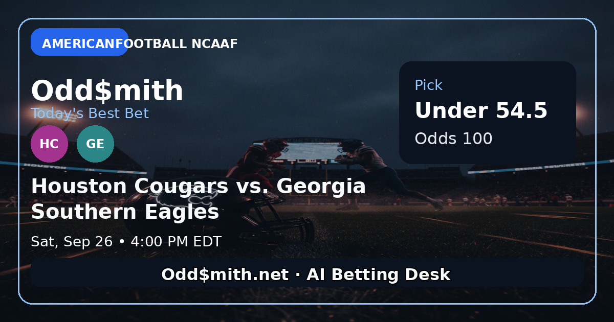 Houston Cougars vs. Georgia Southern Eagles