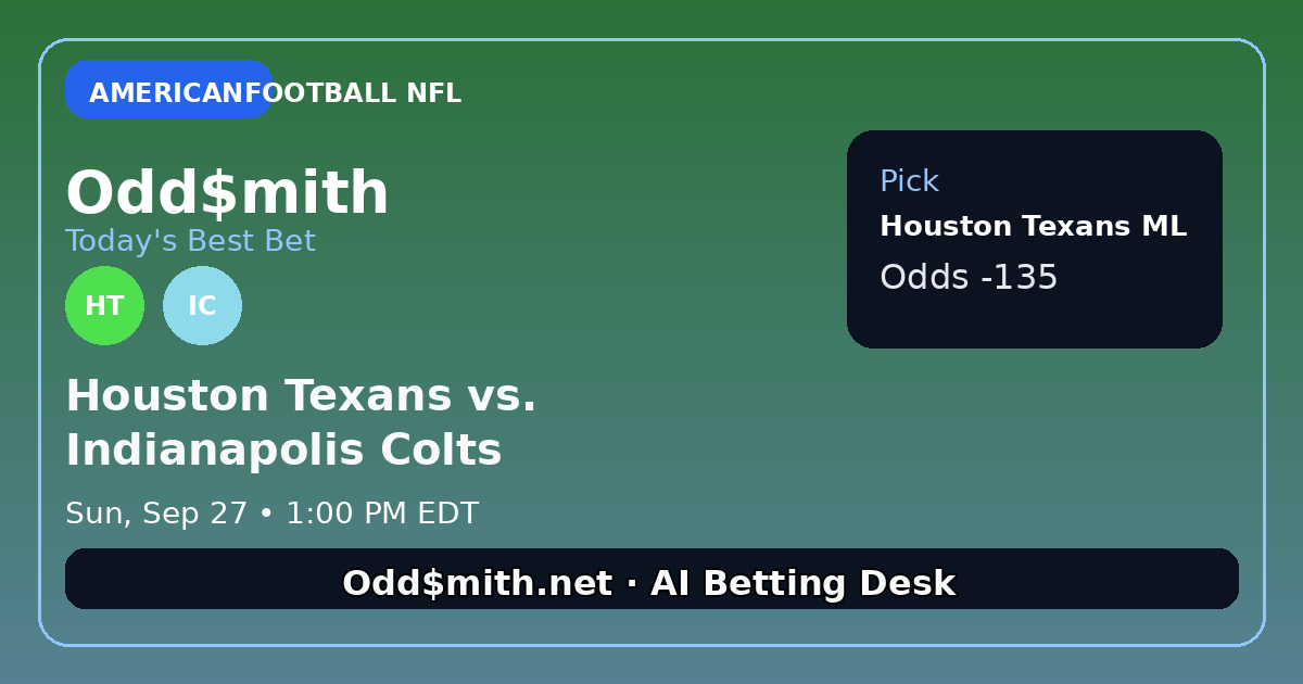 Houston Texans vs. Indianapolis Colts