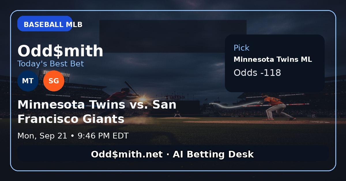 Minnesota Twins vs. San Francisco Giants