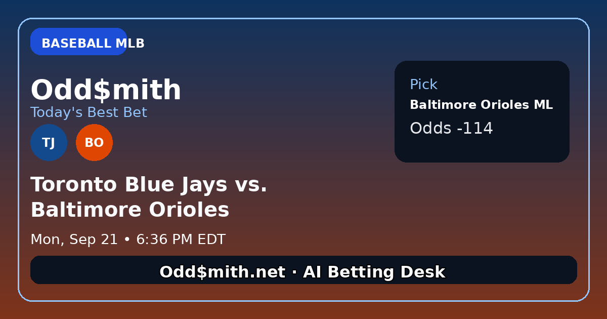 Toronto Blue Jays vs. Baltimore Orioles