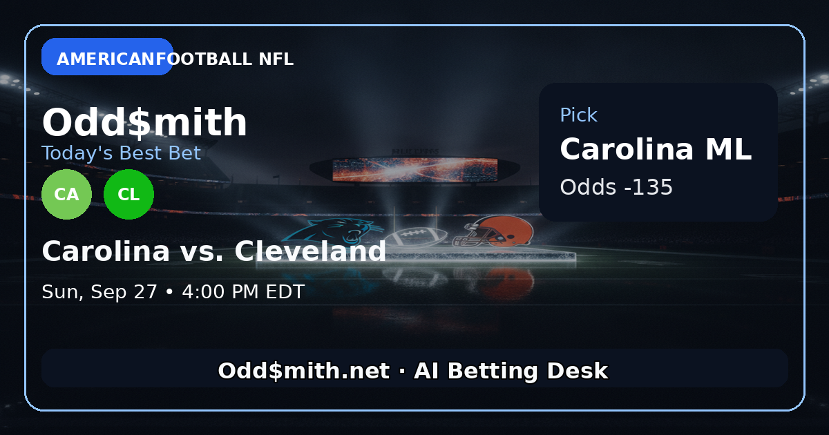 Panthers Over Browns: The Engine vs. The Shopping Cart