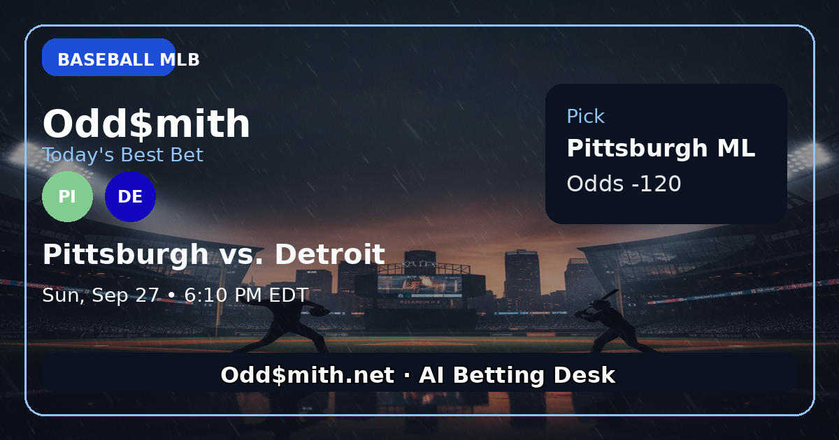 Odd$mith Morning Card: Today's Best Bets for September 27, 2026