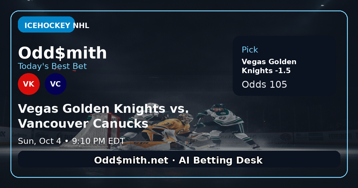 Vegas Knights to Roll Past Apathetic Canucks