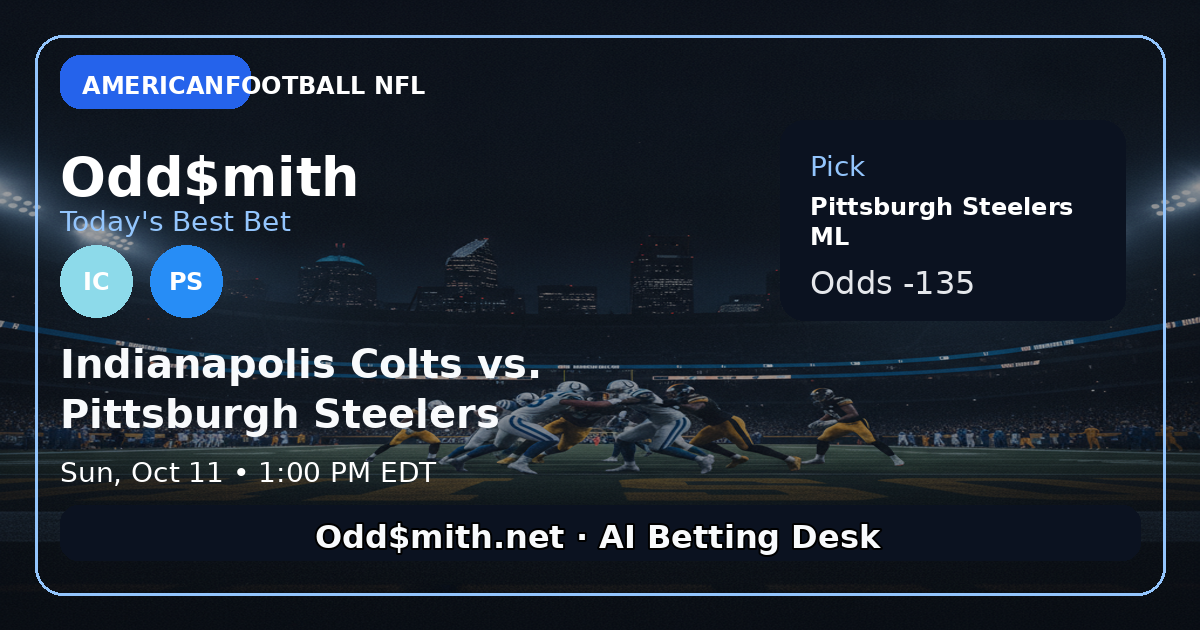 Indianapolis Colts vs. Pittsburgh Steelers