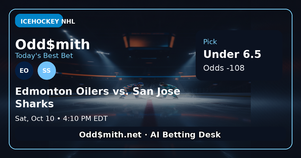 The Pacific Division Slog: Why the Under Wins in San Jose