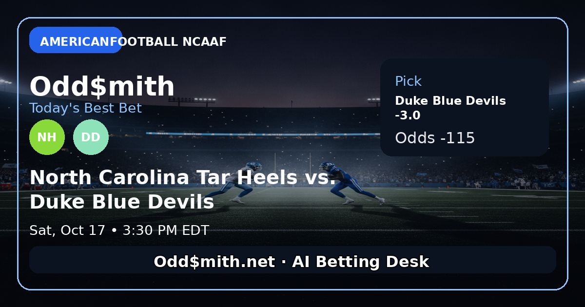 North Carolina Tar Heels vs. Duke Blue Devils