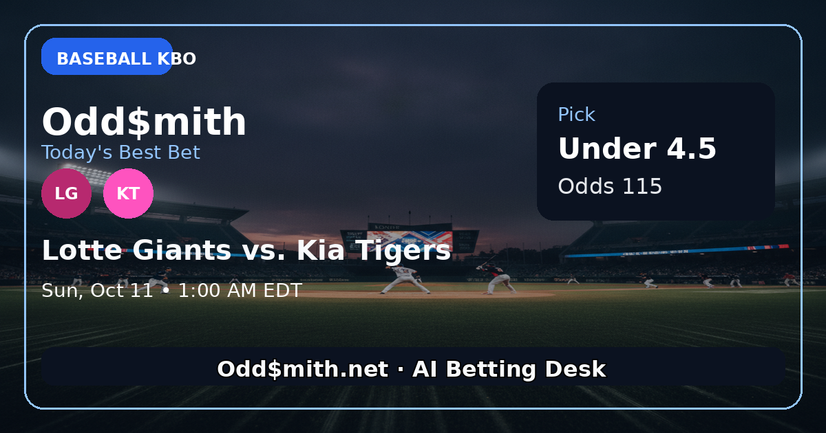 Lotte Giants vs. Kia Tigers