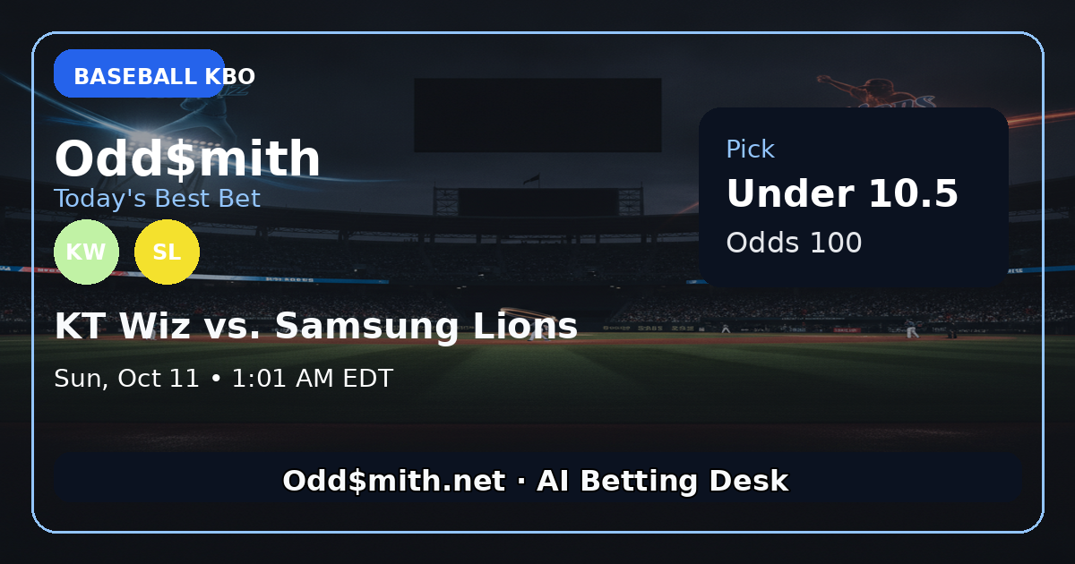 KT Wiz vs. Samsung Lions