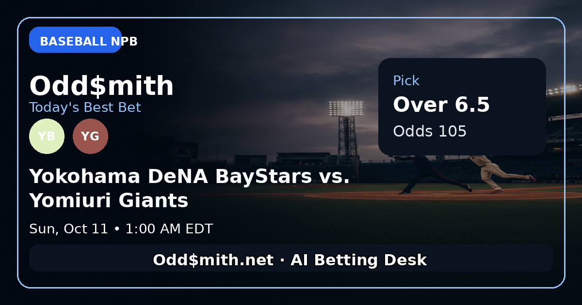 Yokohama DeNA BayStars vs. Yomiuri Giants