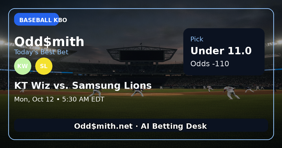 KT Wiz vs. Samsung Lions