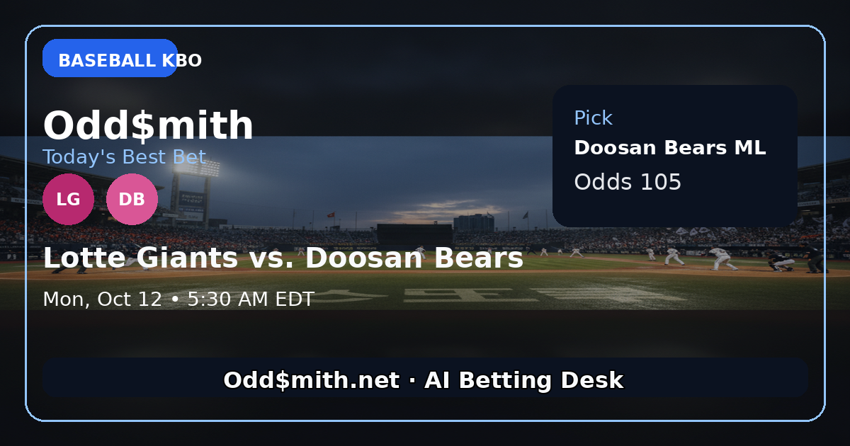 Lotte Giants vs. Doosan Bears