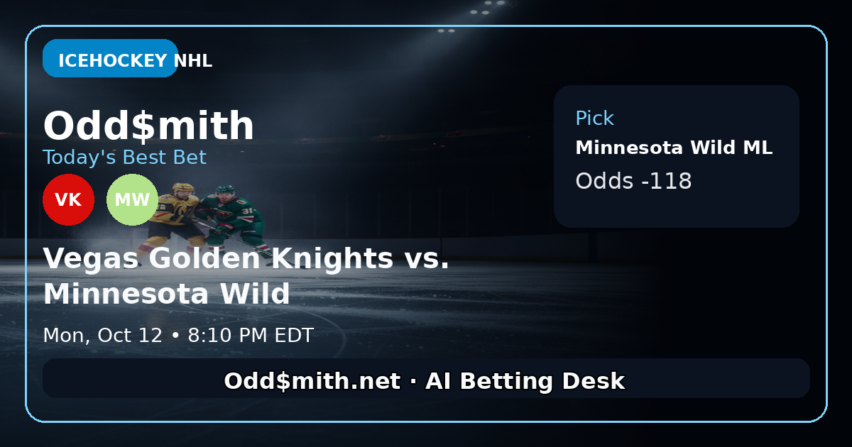 Vegas Golden Knights vs. Minnesota Wild