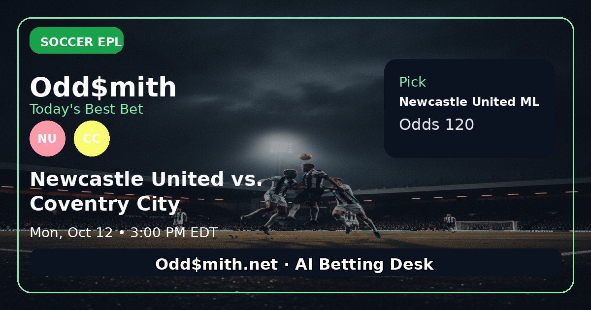 Odd$mith Morning Card: Today's Best Bets for October 12, 2026