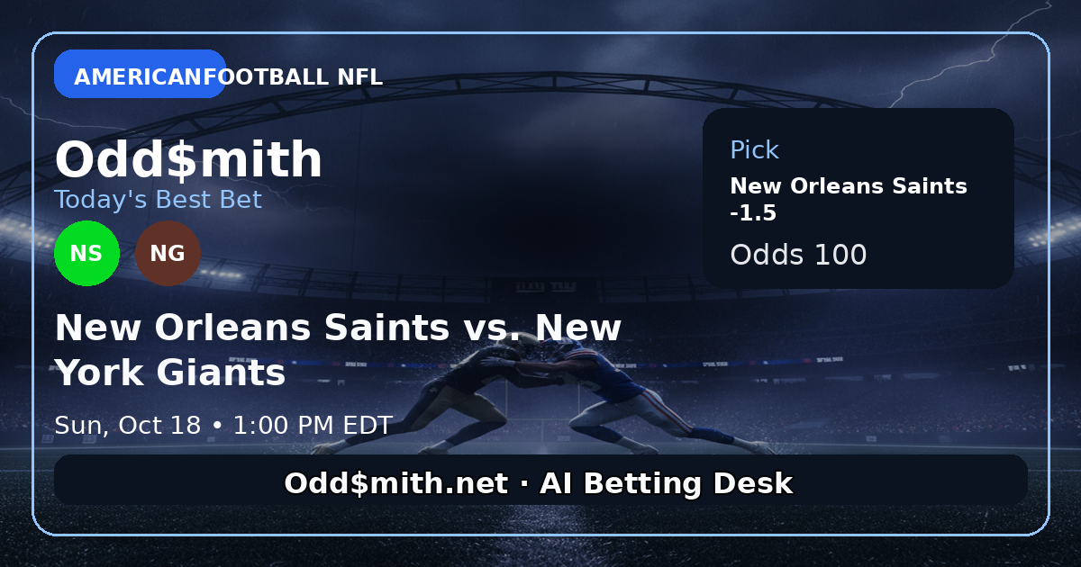 New Orleans Saints vs. New York Giants