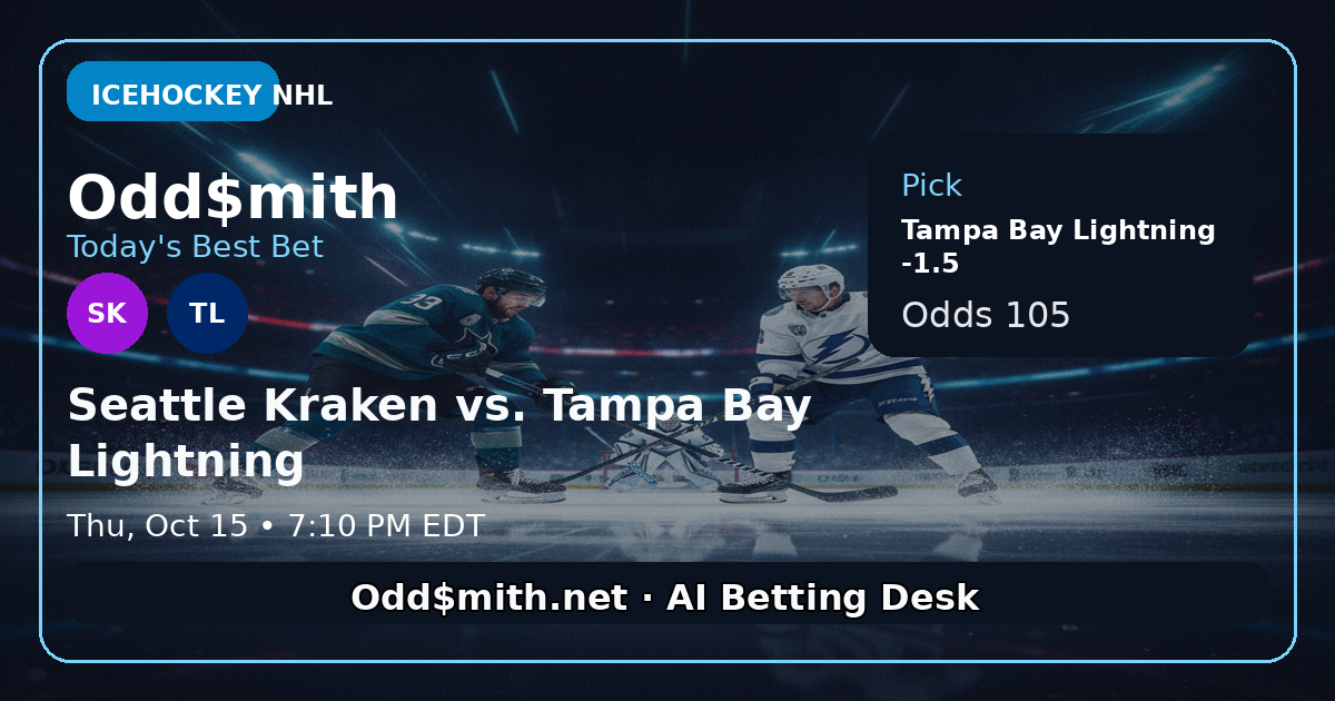 Seattle Kraken vs. Tampa Bay Lightning