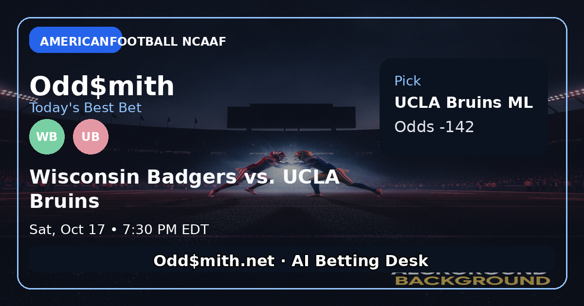 Wisconsin Badgers vs. UCLA Bruins