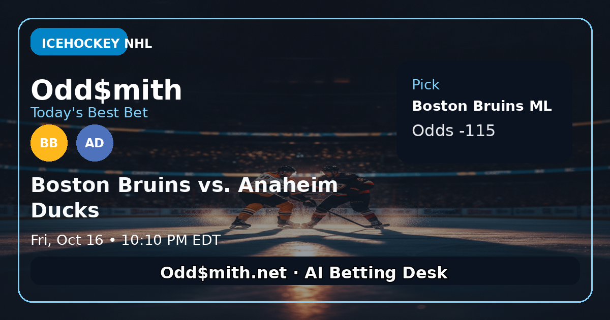 Bruins Roll Into Anaheim: A Mismatch in Motion