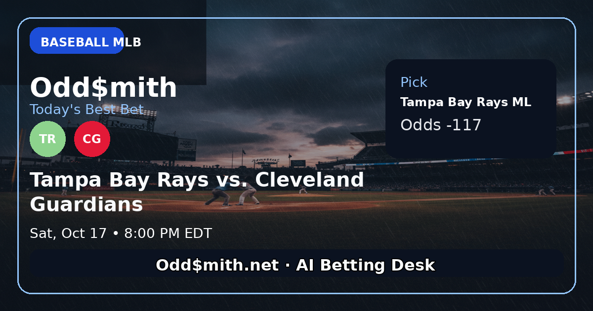 Tampa Bay Rays vs. Cleveland Guardians