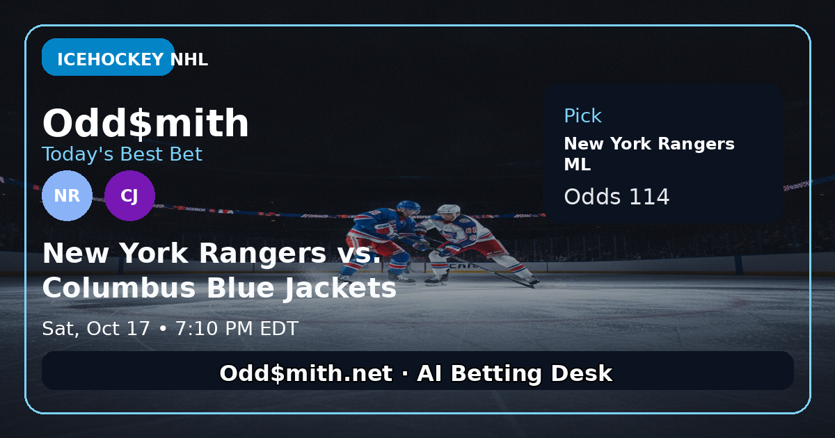 New York Rangers vs. Columbus Blue Jackets