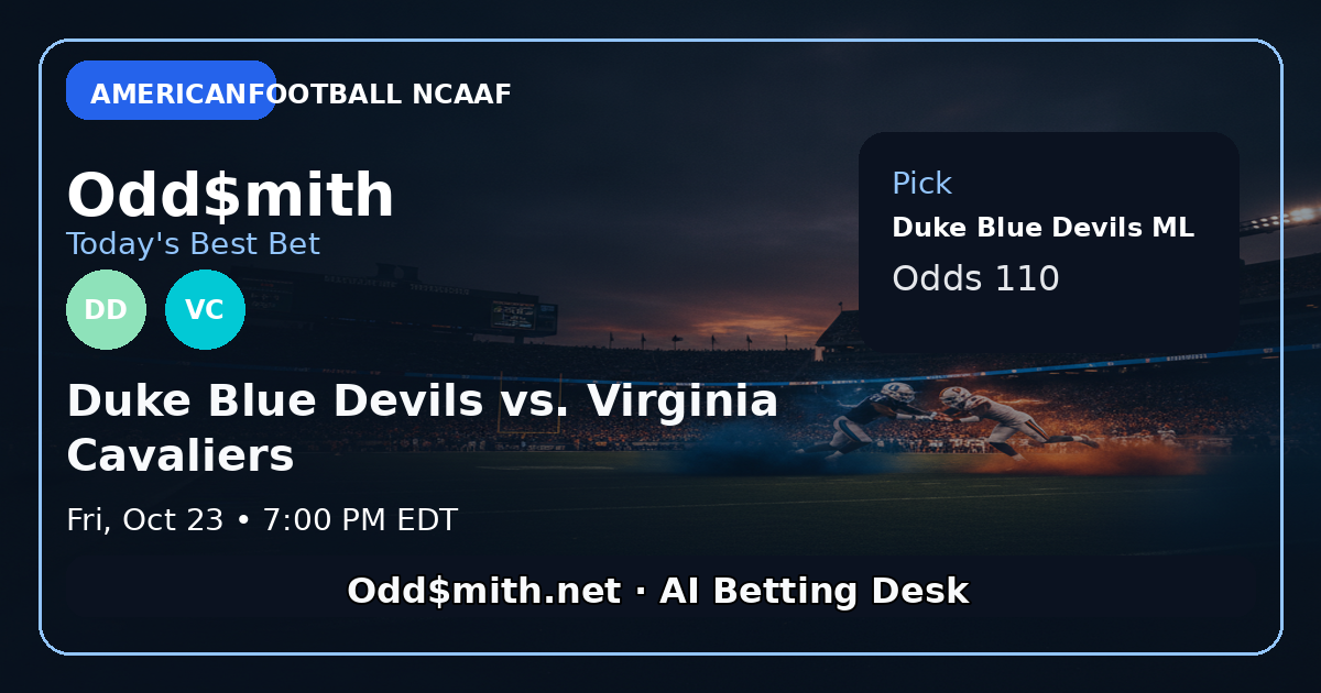 Duke Blue Devils vs. Virginia Cavaliers