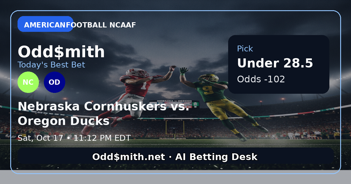 Nebraska Cornhuskers vs. Oregon Ducks