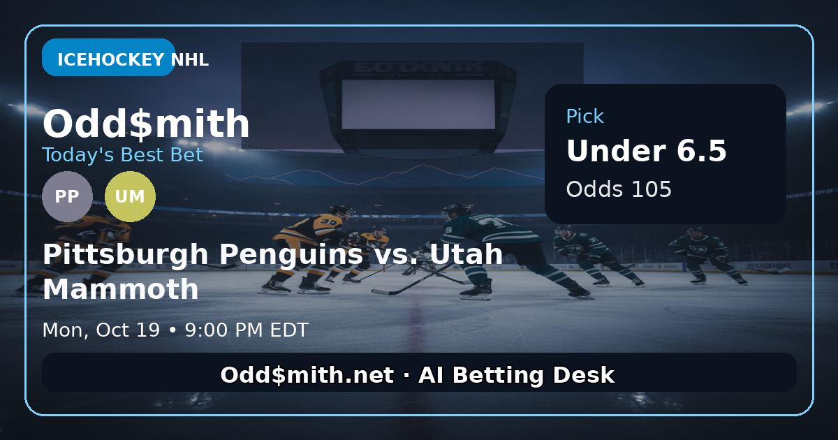 Pittsburgh Penguins vs. Utah Mammoth