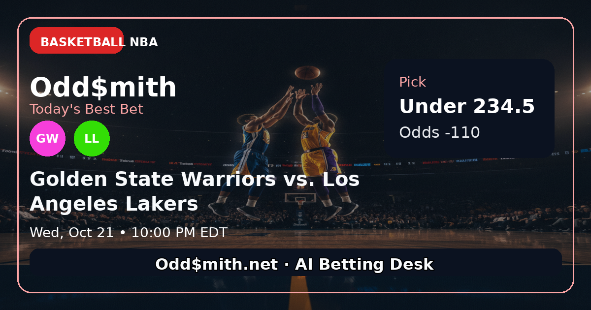 Golden State Warriors vs. Los Angeles Lakers