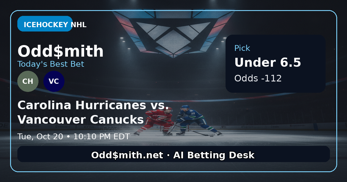 Carolina Hurricanes vs. Vancouver Canucks