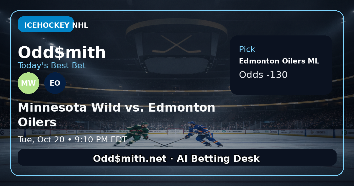 Minnesota Wild vs. Edmonton Oilers