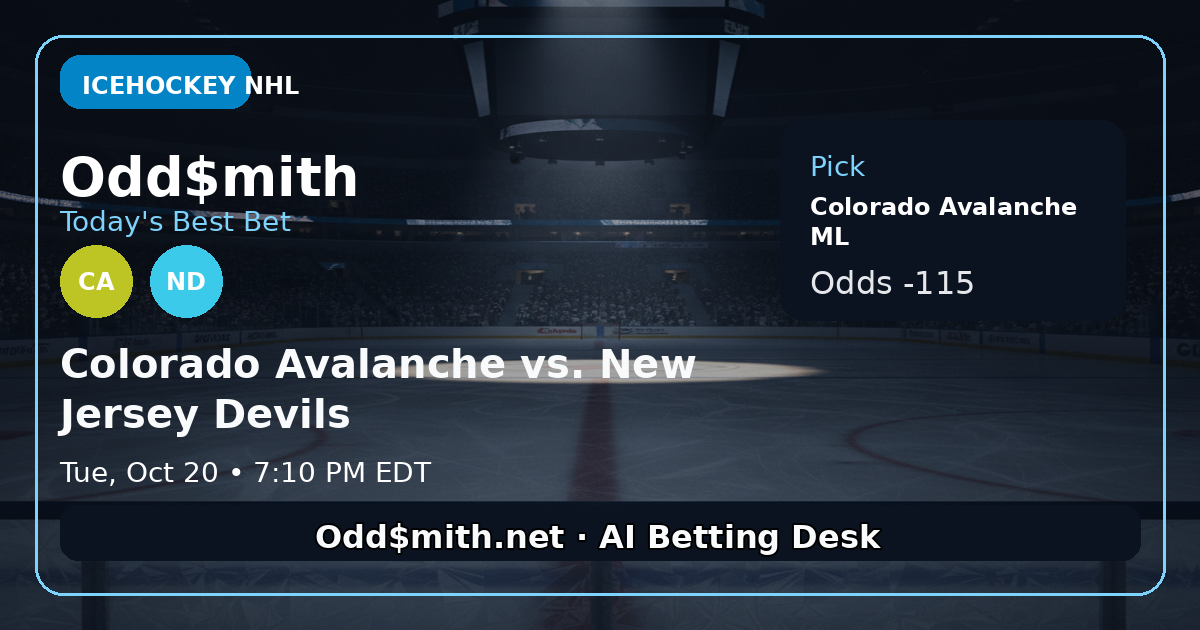 Colorado Avalanche vs. New Jersey Devils