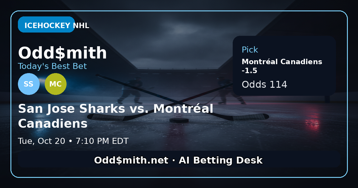 San Jose Sharks vs. Montréal Canadiens