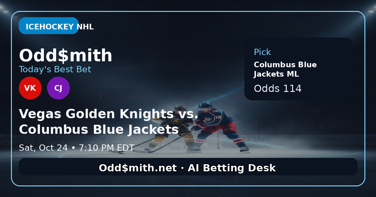 Vegas Golden Knights vs. Columbus Blue Jackets