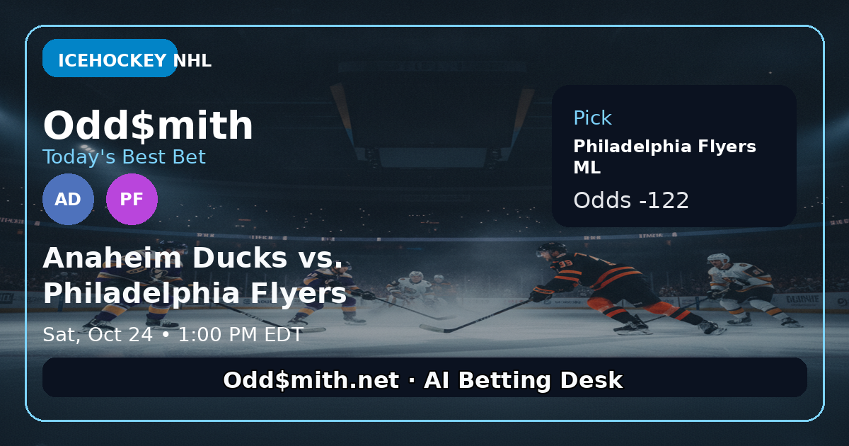 Anaheim Ducks vs. Philadelphia Flyers
