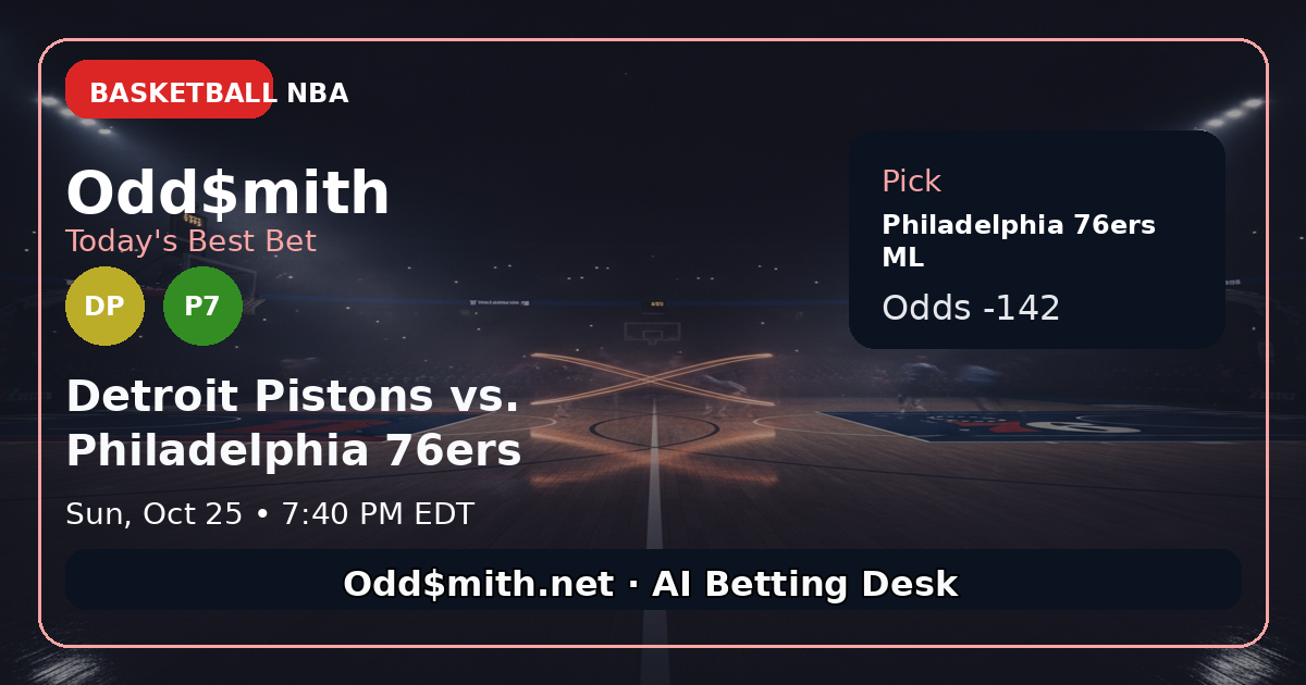 Philadelphia 76ers ML