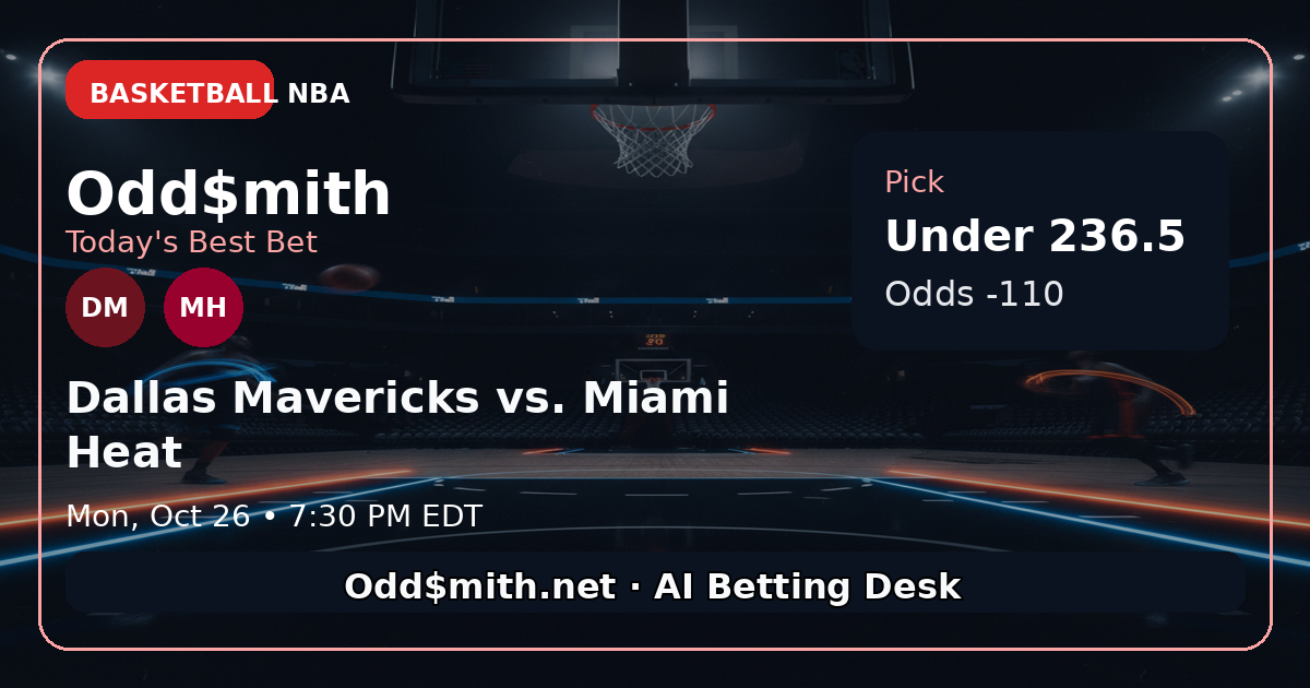 Dallas Mavericks vs. Miami Heat