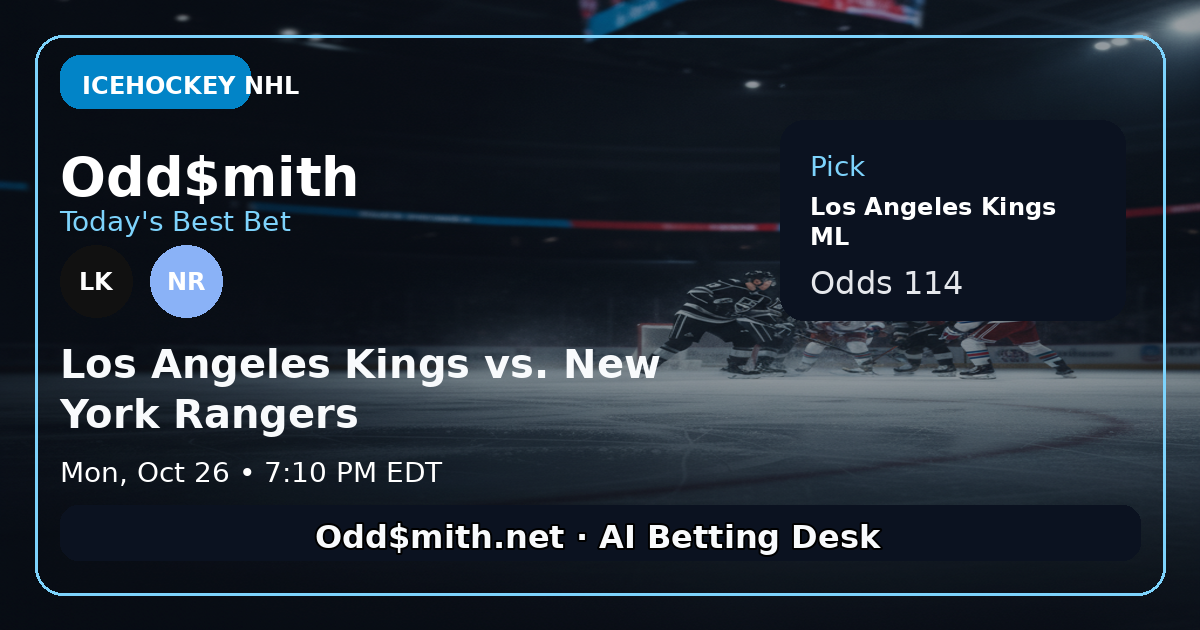 Los Angeles Kings vs. New York Rangers